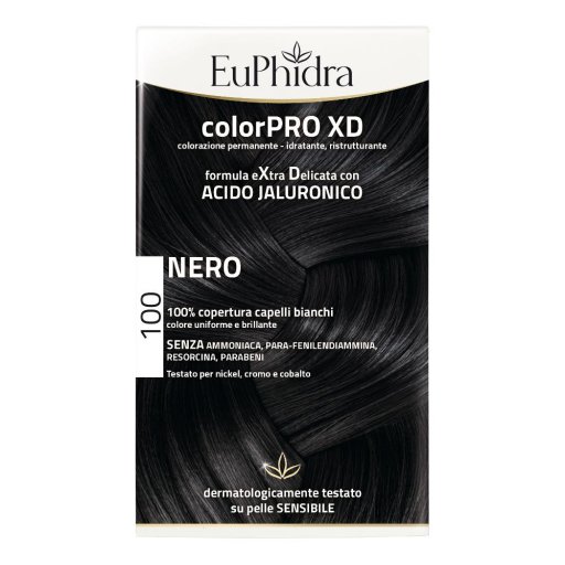 Euphidra Colorpro XD - Colorazione Capelli 100 Nero