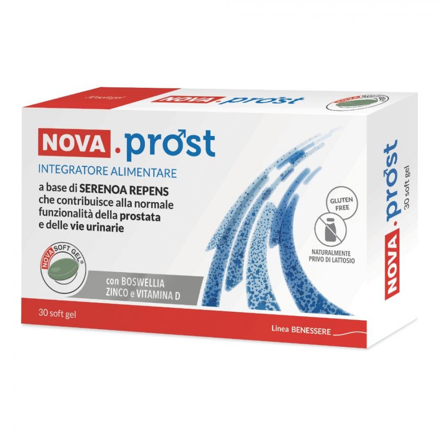 Nova Prost 30 Capsule - Integratore per la Salute della Prostata e delle Vie Urinarie
