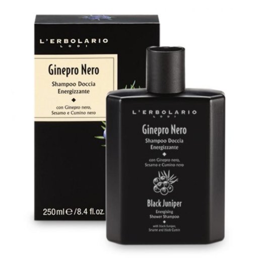 L'Erbolario - Ginepro Nero Shampoo Doccia Energizzante 250ml - Idratazione e Vitalità