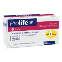 Prolife Forte 10 Miliardi 10 Flaconi da 8ml - Integratore Probiotico per la Salute Digestiva