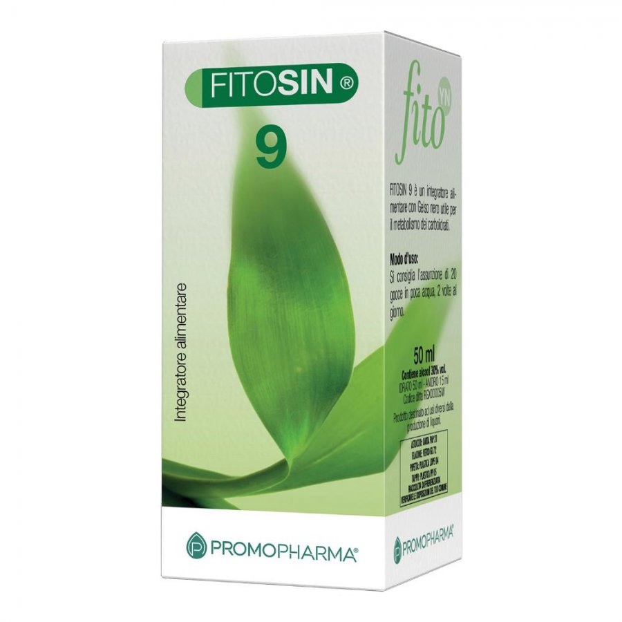Fitosin 9 Gocce 50ml - Integratore Naturale per la Salute Gastrointestinale