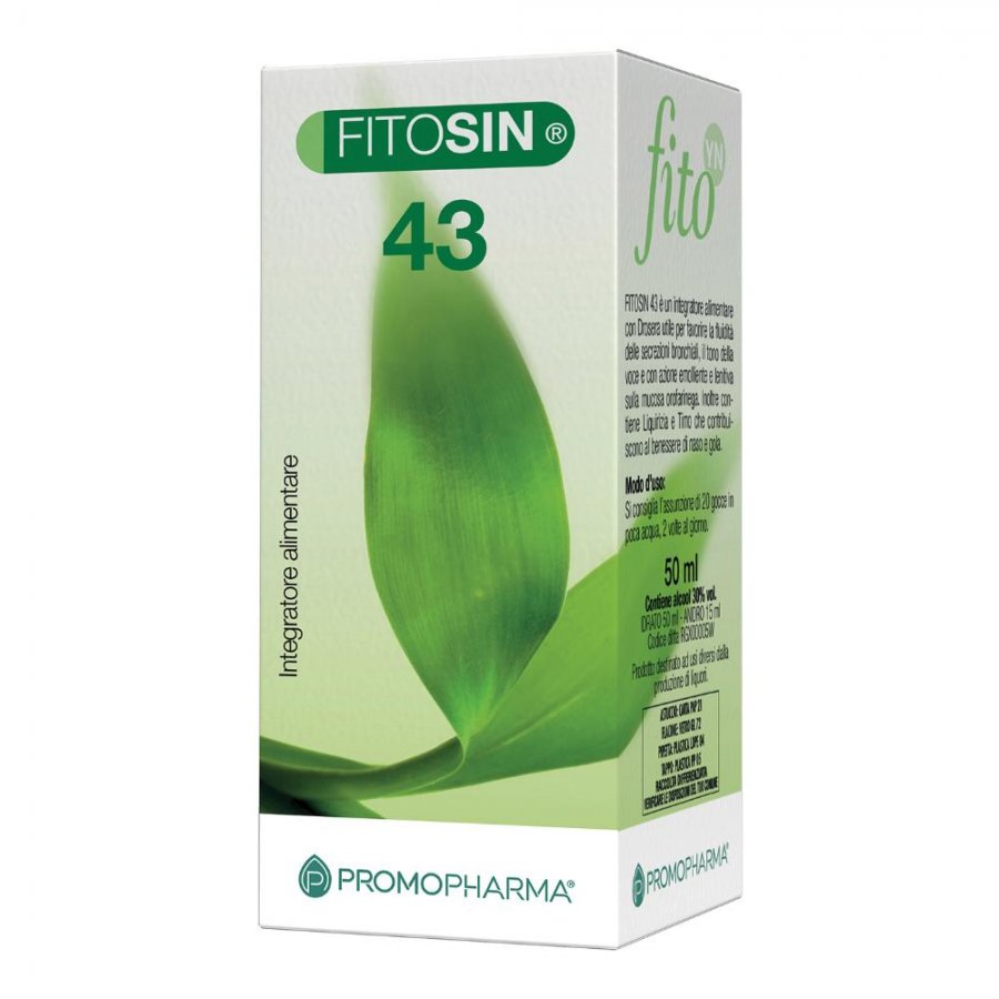 Fitosin 43 Gocce 50ml - Integratore Naturale per il Sistema Immunitario e la Salute Generale