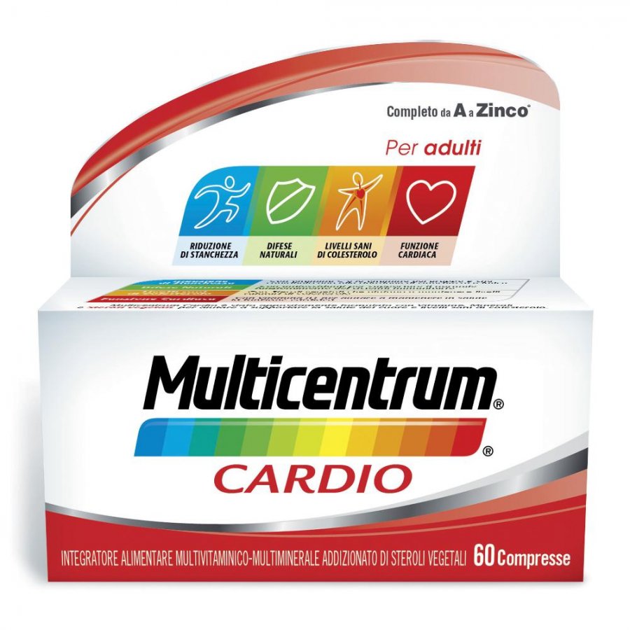 Multicentrum Cardio - Integratore alimentare multivitaminico-multiminerale  60 compresse 