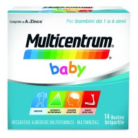 Multicentrum Baby - 14 buste effervescenti - Integratore multivitaminico per bambini