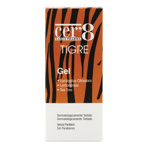 Cer'8 - Tigre Gel Repellente per il Corpo 75 ml - Protezione Efficace Contro le Zanzare