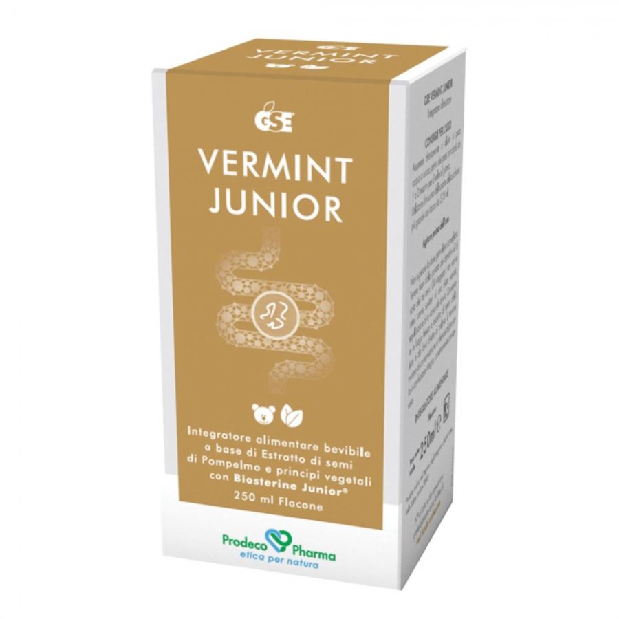 GSE Vermint Junior 250ml - Integratore Pediatrico con Estratto di Semi di Pompelmo (GSE) e Biosterine