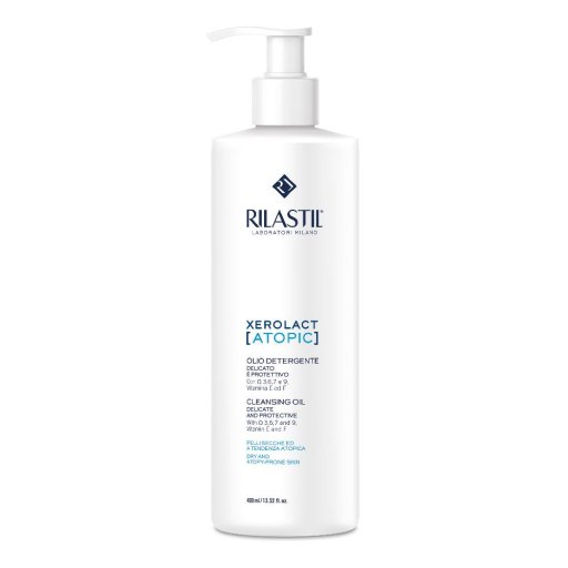 Rilastil Xerolact Atopic Olio Doccia 400ml - Detergente Delicato per Pelli Secche e Atopiche