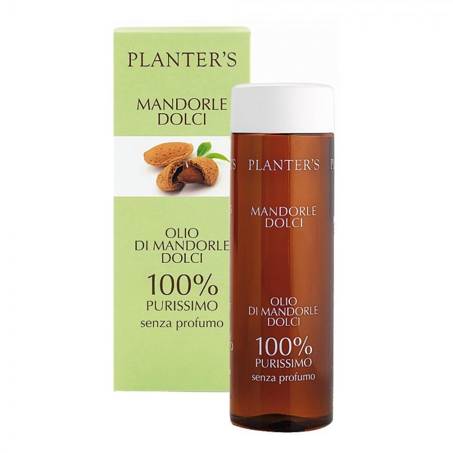Planter's - Olio di Mandorle Dolci Senza Profumo 200ml, Nutrimento e Idratazione per la Pelle Sensibile