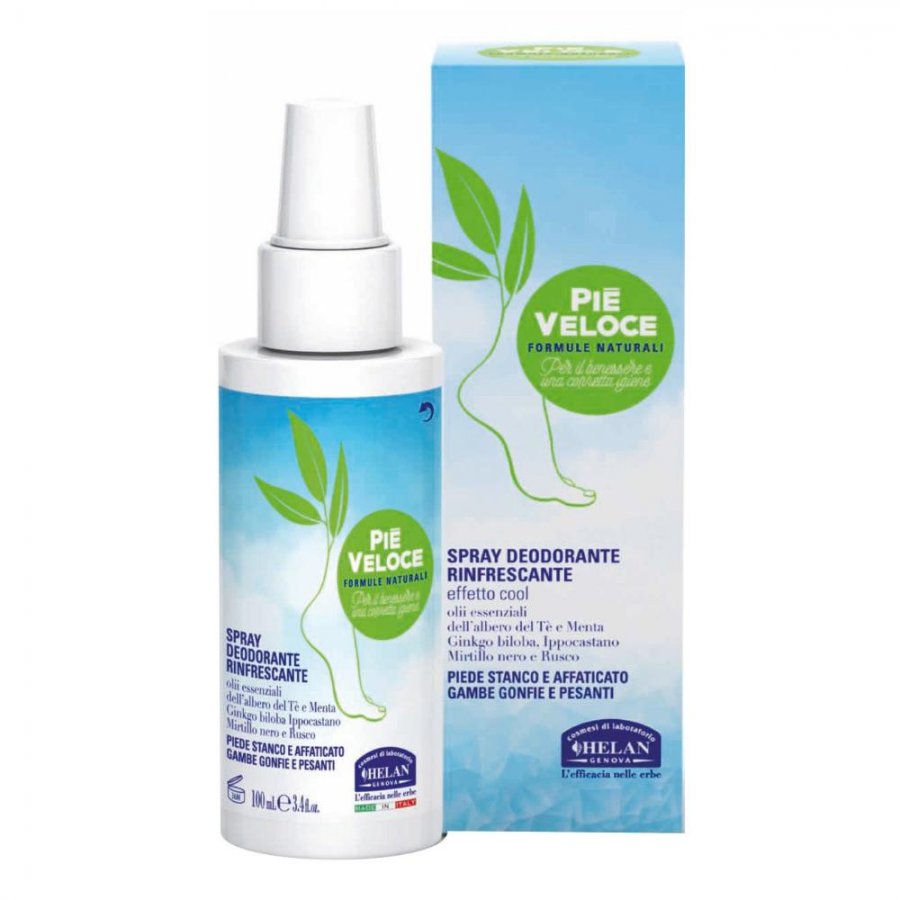 Helan Piè Veloce Spray Deodorante Rinfrescante 100ml - Helan Piè Veloce Spray Deodorante Rinfrescante