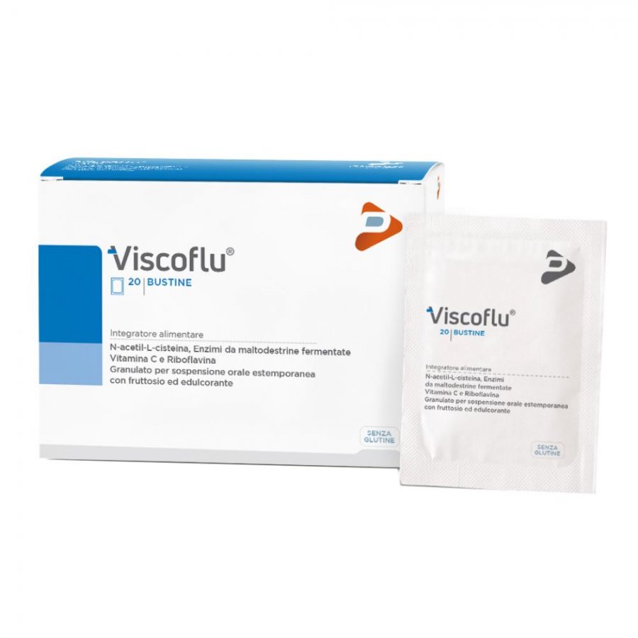 Pharma Line - Viscoflu 20 Bustine da 3g - Integratore per Stress Ossidativo, Risposta Immunitaria e Vie Respiratorie