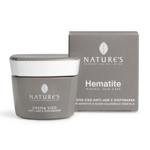 Nature's Hematite Crema Viso Antiage Dopobarba 50ml - Lenitivo Ed Emolliente