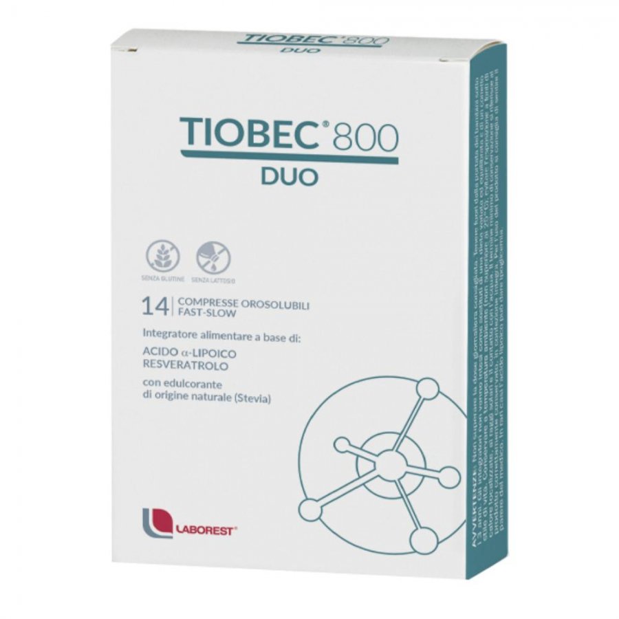 TIOBEC 800 DUO COMPRESSE OROSOLUBILI 14 compresse