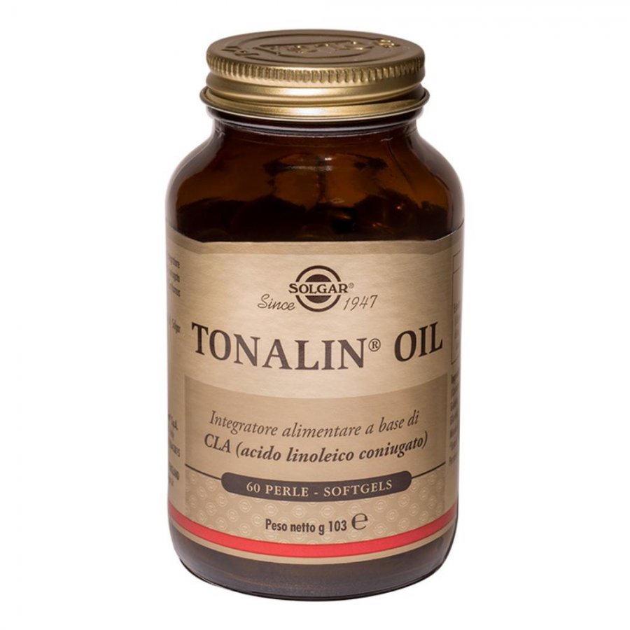 Solgar - Tonalin Oil 60 Perle Softgels - Integratore di Acido Linoleico Coniugato (CLA)