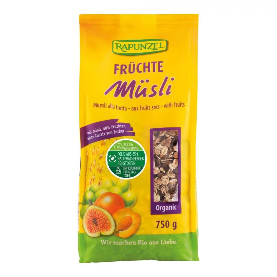 RAPUNZEL MUESLI FRUT 750G