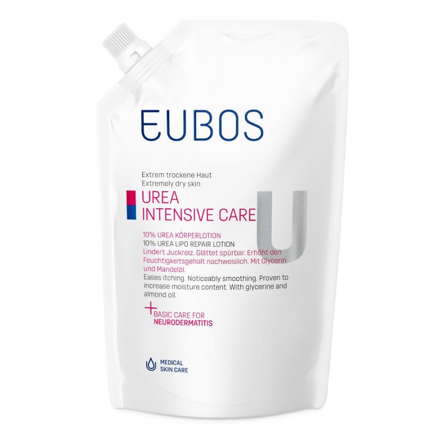 Eubos Urea 10% Lipo Repair Lotion Emulsione Intensiva 400ml - Idratazione Profonda per Pelle Secca
