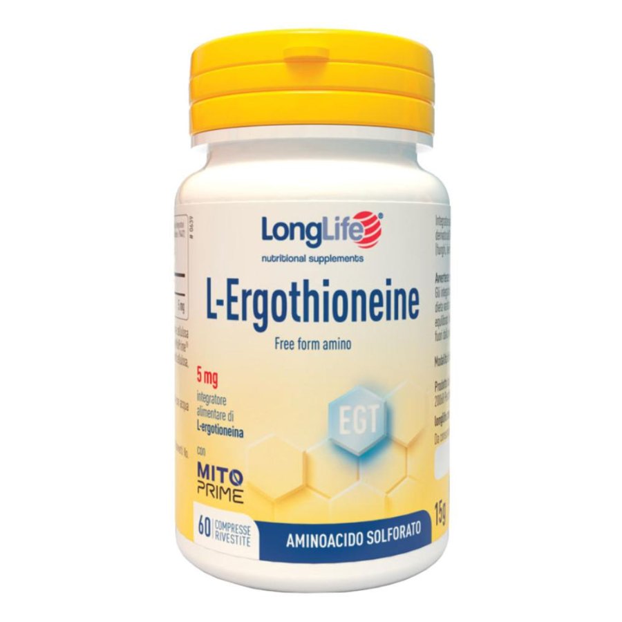 Longlife, L-Ergothioneine, 60 compresse