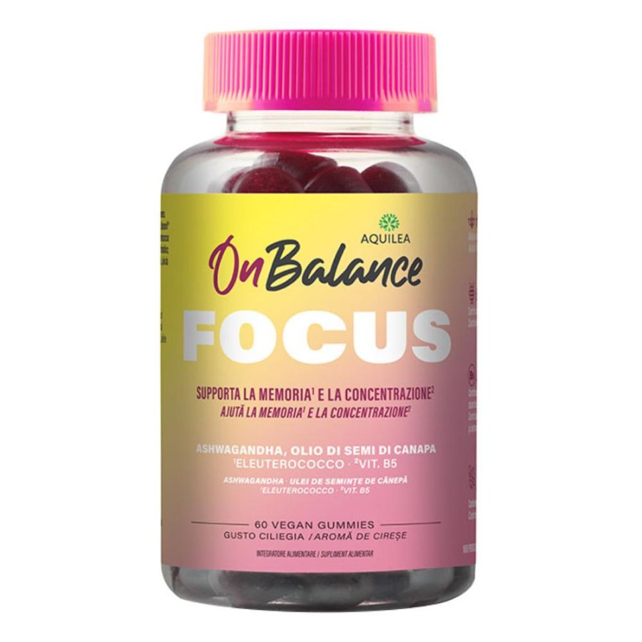 Aquilea On Balance Focus, 60 caramelle gommose