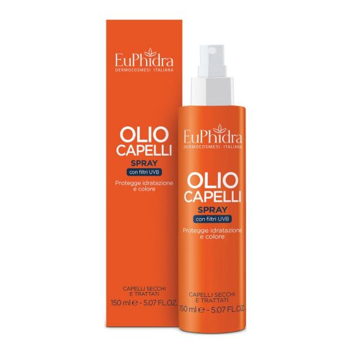 Euphidra Kaleido Olio Capelli Spray 150ml - Protezione e Nutrizione per Capelli al Sole