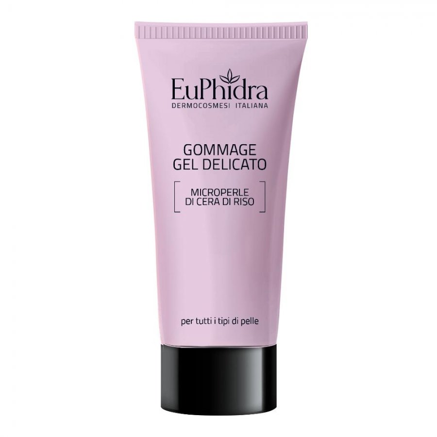 EuPhidra Gommage Gel Delicato Microperle di Cera di Riso 75 ml - Esfoliazione Dolce per una Pelle Radiante