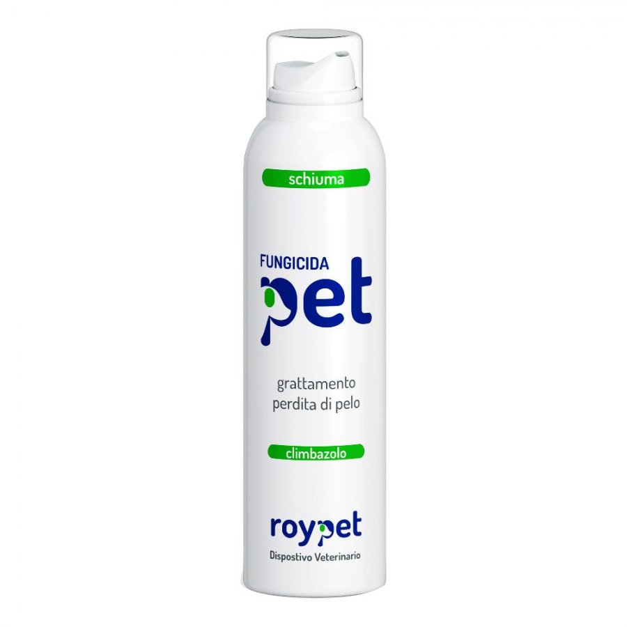 Roypet Fungicida Pet Schiuma 150ml - Rimedio Efficace per Problemi Cutanei dei Tuoi Animali Domestici