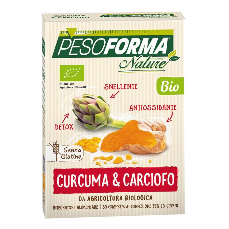 Pesoforma - Nature Curcuma & Carciofo Bio 30 Compresse
