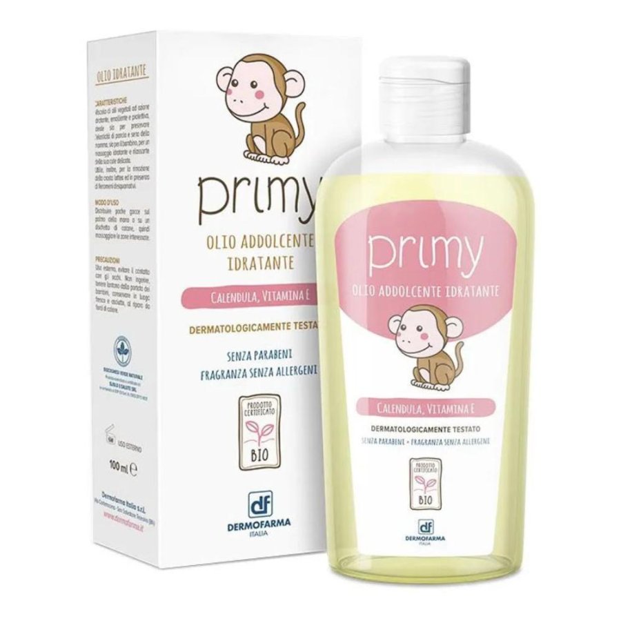 Primy Olio Addolcente e Idratante 100ml - Olio Idratante per la Pelle Secca e Delicata
