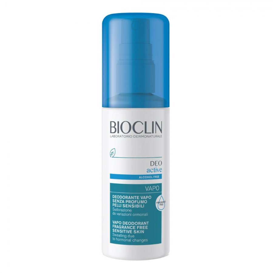 Bioclin - Deo Active Vapo Senza Profumo 100ml: Deodorante Specifico per Contro la Sudorazione Pungente nei Momenti di Variazione Ormonale