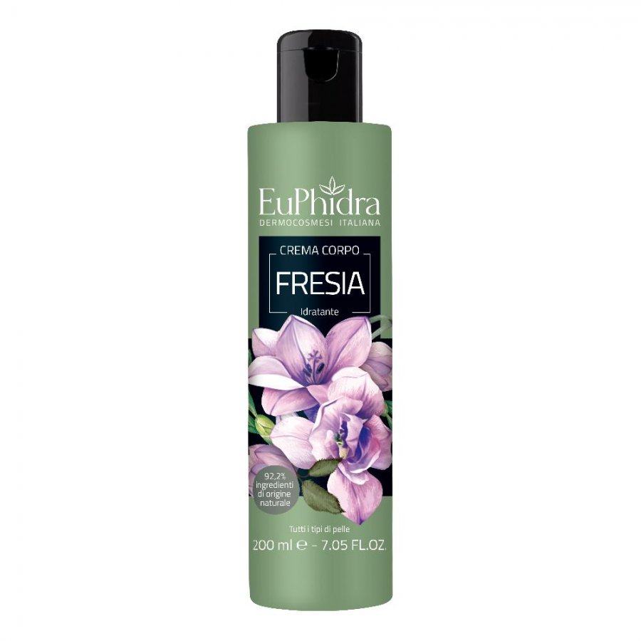 Euphidra Crema Corpo Fresia 200ml - Crema Corpo Idratante e Profumata