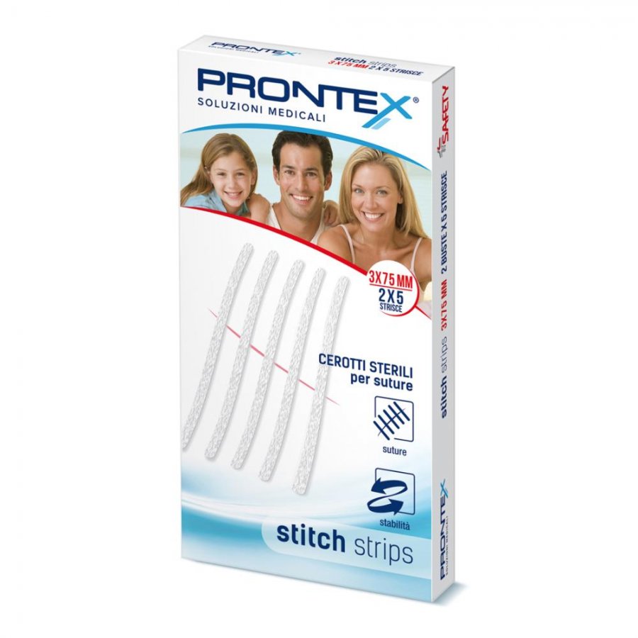 Prontex Stitch Strips 3x75mm 10 Pezzi