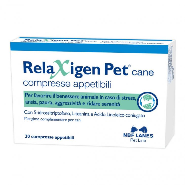 Relaxigen Pet Integratore Rilassante per Cani di Taglia Media 20 Compresse Appetibili - Riduci lo Stress e l'Ansia nel tuo Cane