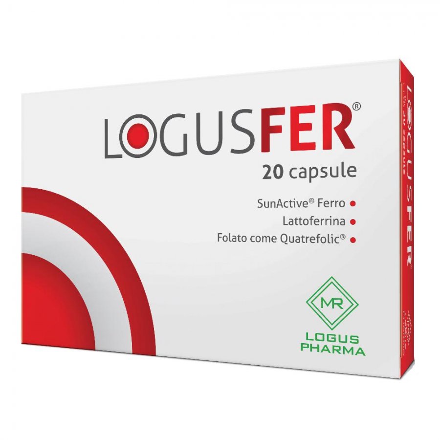 Logusfer - Integratore Ferro e Acido Folico 20 Capsule