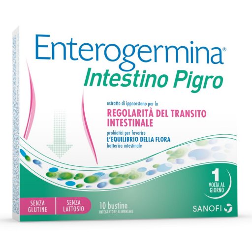 Enterogermina Intestino Pigro 10 Bustine - Integratore per la Regolarità Intestinale