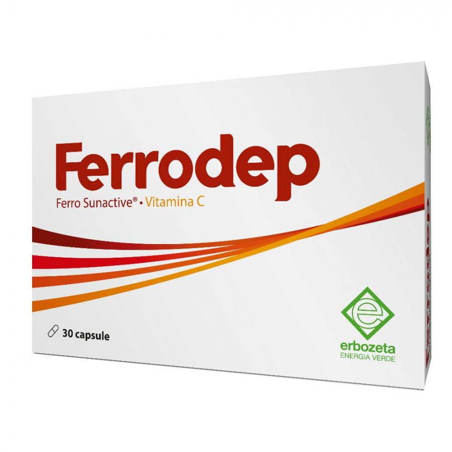 Integratore Ferrodep: Capsule di Ferro con Vitamina C per Globuli Rossi e Energia