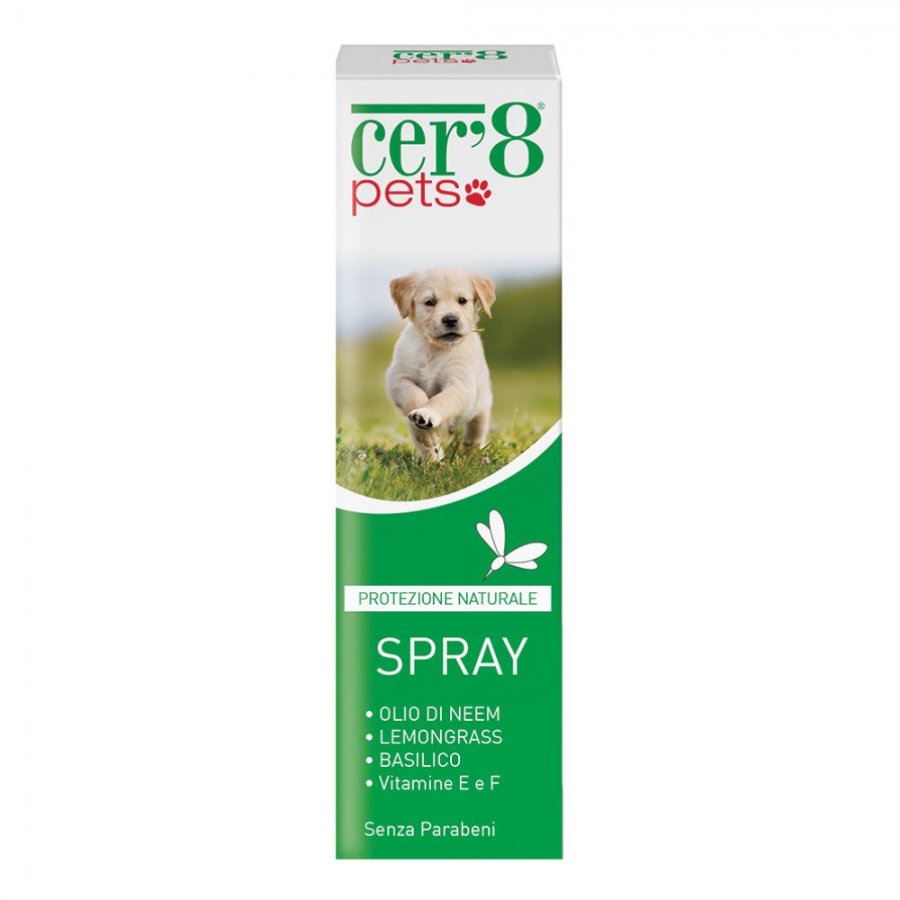 Cer'8 Pets Spray 100ml - Protezione Naturale contro Insetti