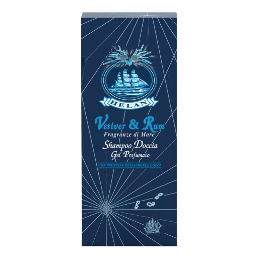 Helan Vetiver Rum Shampoo Doccia Gel Profumato 200ml - Un Rituale di Freschezza e Cura Completa