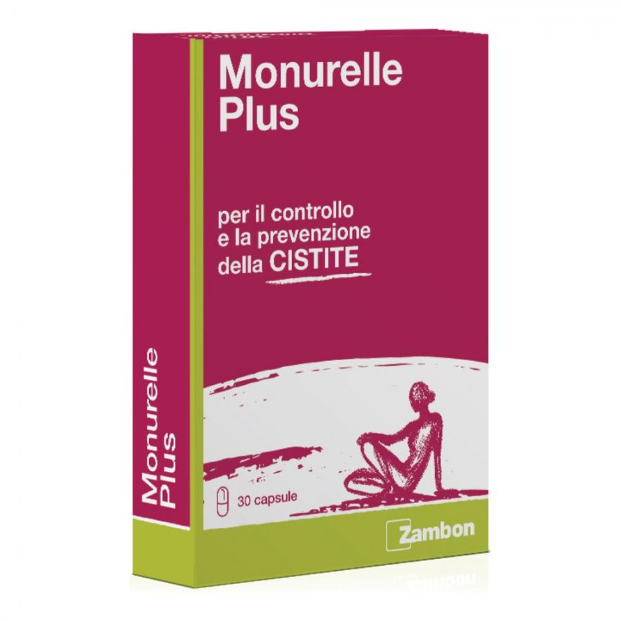 Monurelle Plus 30cps - Marca Monurelle, Integratore per il Controllo e la Prevenzione della Cistite