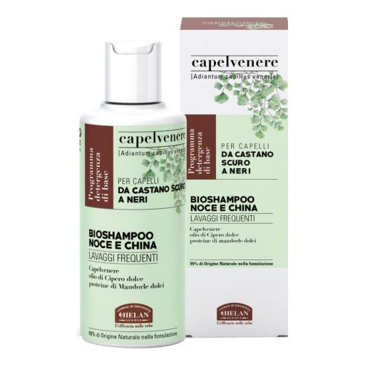 Helan Capelvenere BioShampoo Noce/China 200ml - Riscopri la Bellezza Naturale dei Tuoi Capelli Scuri