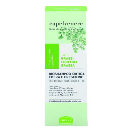 Helan Capelvenere Bio Shampoo Ortica Edera e Crescione 200ml - Shampoo Ortica Edera e Crescione