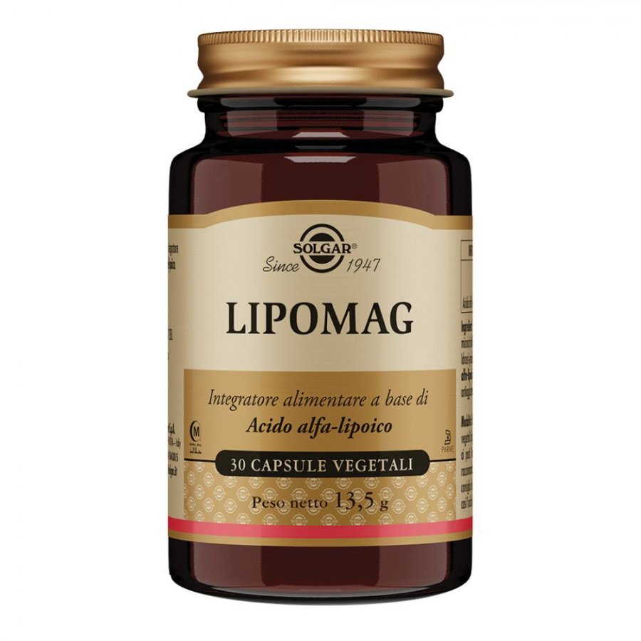 Solgar - Lipomag 30 Capsule Vegetali - Integratore di Magnesio Liposomiale per il Supporto del Benessere