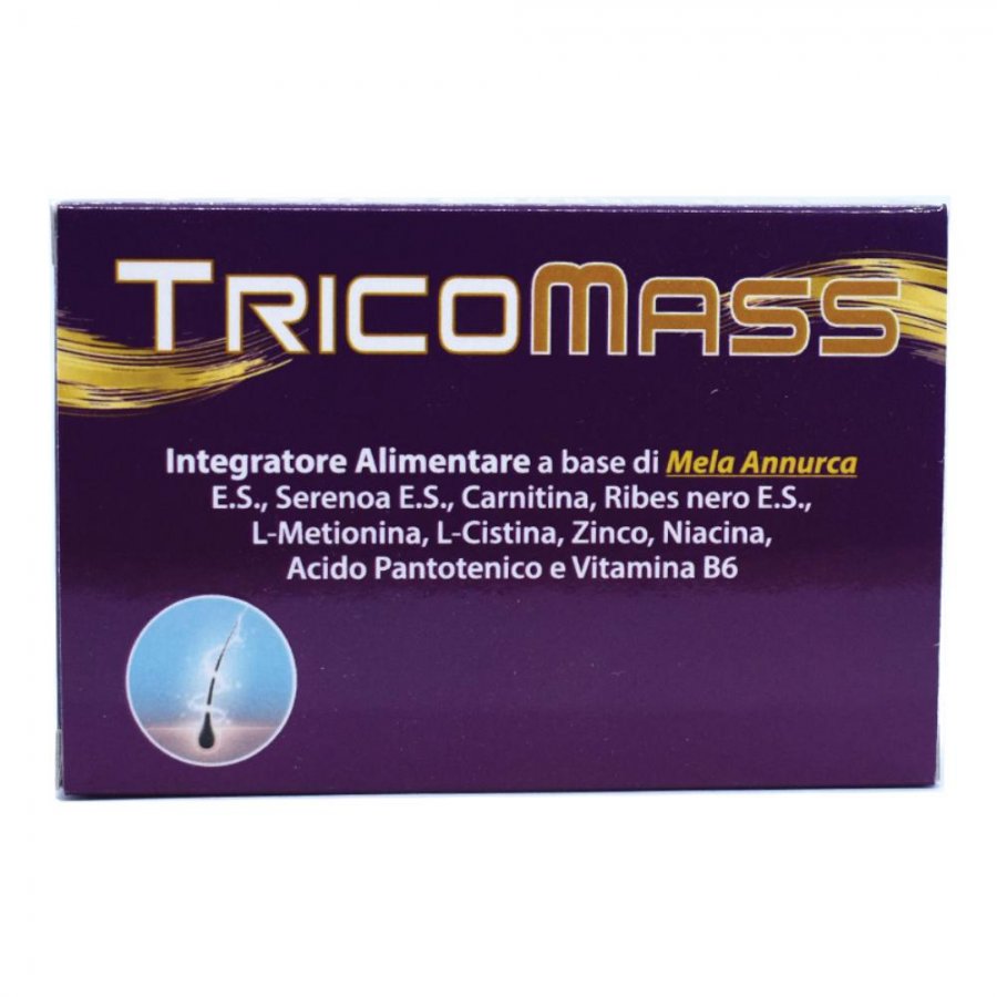 Tricomass 30 Compresse - Integratore per Capelli Forti