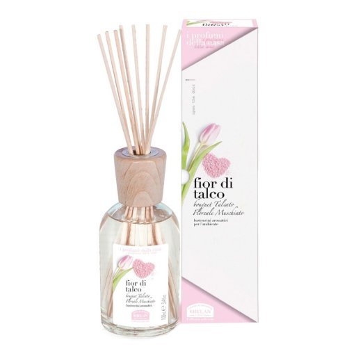 Helan Profumi Casa Fior di Talco Bastoncini Aromatici 100ml - Immergiti in un'Oasi di Freschezza