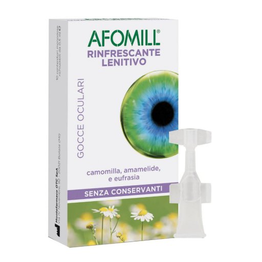 Afomill Rinfrescante - Gocce oculari - 10 Fiale Da 0,5ml