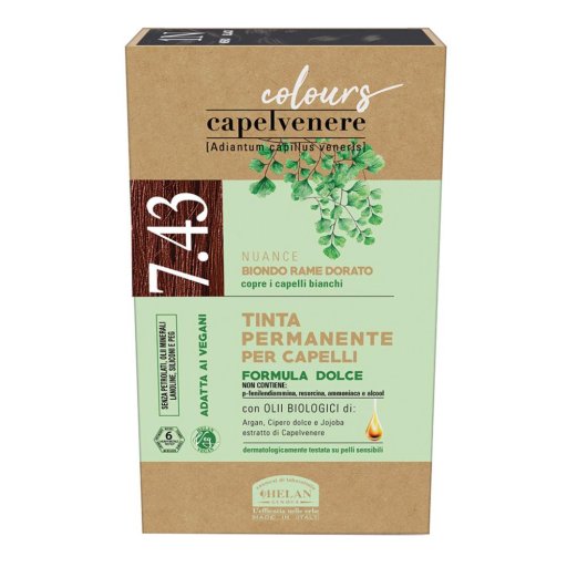 Tinta Capelli Helan Capelvenere 7,43N Biondo Rame Dorato - Colours: Nutriente e Delicata