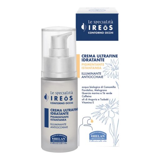 Helan Ireos Contorno Occhi Crema Ultrafine Idratante Pigmentante Istantanea 30ml - Illumina il tuo sguardo con freschezza e setosità