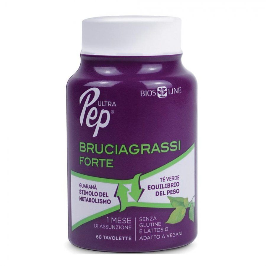 Ultra Pep Bruciagrassi Forte 60 Tavolette - Stimola il Metabolismo e Sostiene l'Energia