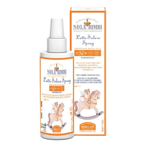 Helan Sole Bimbi Latte Solare Corpo SPF50+ 125ml - Protezione Estrema per la Pelle dei Bambini