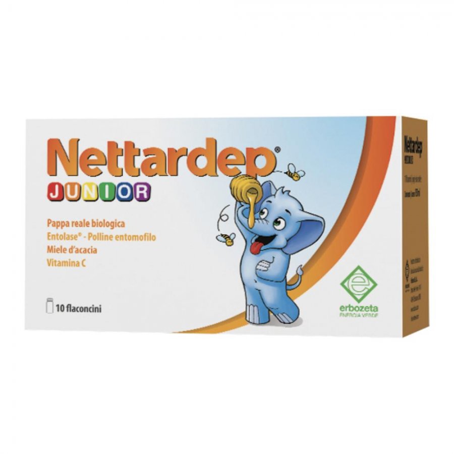 Nettardep Junior - Integratore Per Il Sistema Immunitario 10 Flaconcini da 15 ml 