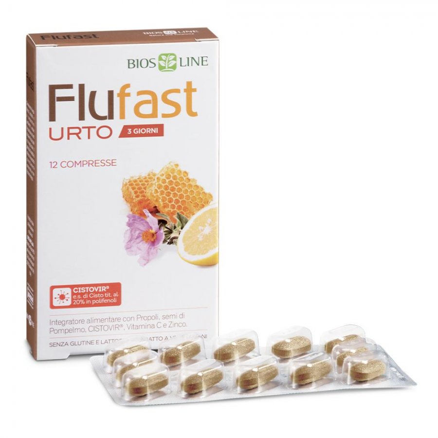 Flufast Apix Urto 3 Giorni 12 Compresse - Flufast Urto Integratore per Difese Immunitarie