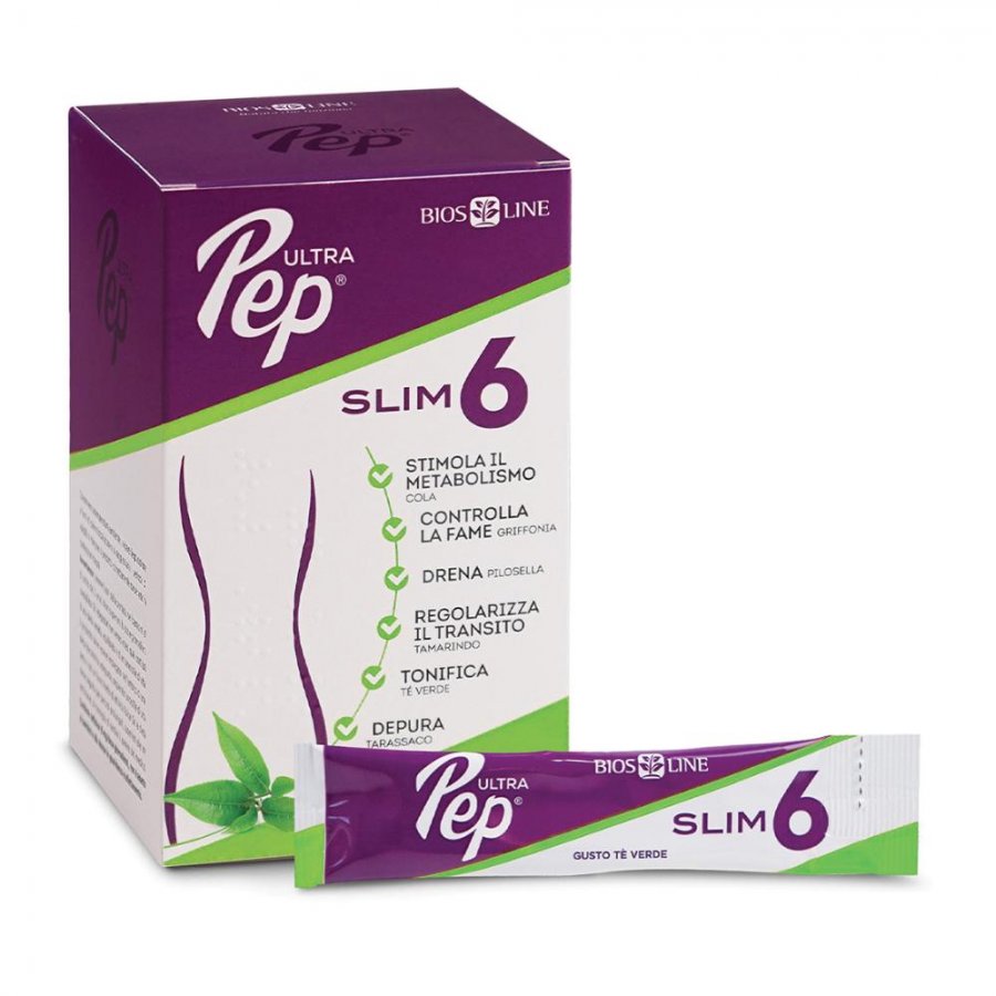 Ultra Pep Slim 6 Tè Verde 20 Bustine - Integratore per la Perdita di Peso