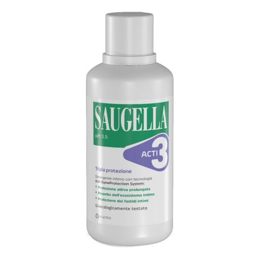 Saugella Acti3 Tripla Protezione Detergente Intimo 500ml - Igiene Intima Avanzata